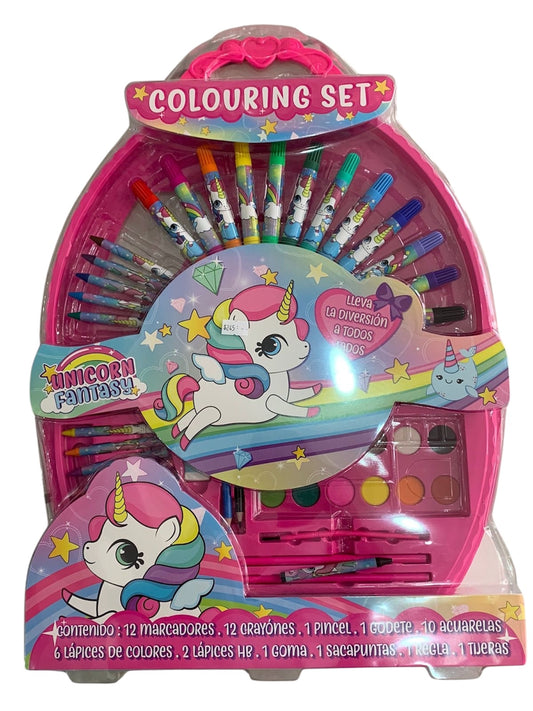 Colouring Set Unicornio